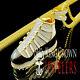 10k Yellow Gold On Silver Black Enamel Air Jordan Shoe Pendant 2 Diamond Charm