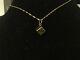 14k Yellow Gold 3d Lucky Dice Charm Pendant Necklace Black Enamel Dots # 212