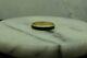 14k Yellow Gold Black Enamel Eternity Ring Band Size 7.5 #d3160
