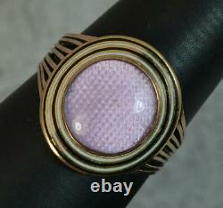 1797 Georgian 18ct Rose Gold Black & White Enamel Mourning Panel Ring
