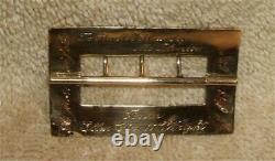 1867 Hand Chased Black Enameled 18k Gold Woman's Belt Buckle Profusely Inscribed
