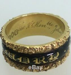 18K Gold/Enamel Ring in Memory of 2nd Baron John Lord Henniker. UNDER OFFER