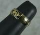 Amazing Momento Mori 18 Carat Gold And Black Enamel Skull Ring Size L