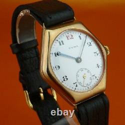 Antique Cyma 18k Yellow G. Filled Case, Enamel Dial & Manual Wind From 1930