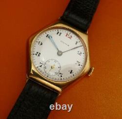 Antique Cyma 18k Yellow G. Filled Case, Enamel Dial & Manual Wind From 1930
