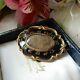 Antique Victorian 9ct Gold Black Enamel In Memory Of Mourning Brooch