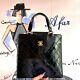 Auth Chanel Brilliant Matelasse Enamel Hand Bag Black Vintage From Japan
