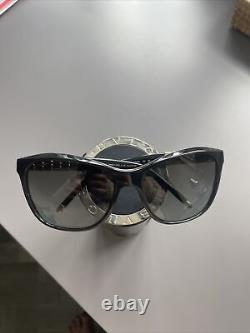 Bvlgari serpenti Black Gold Enamel Sunglasses 8104 Snake scale authentic