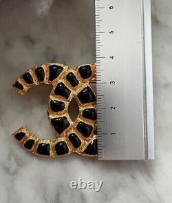 Chanel gold and black enamel brooch from Metiers d'Art Egyptian collection 2019