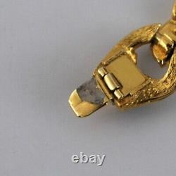 D'Orlan Necklace & Bracelet Set Gold Plated Black Enamel Swarovski Crystal