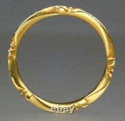 Fine Antique Georgian 22K Gold Enamel Mourning Ring SUSANNA BLACK 1768 Box 8.25