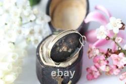 Fine Antique Victorian 14ct Gold Seed Pearl Black Enamel Mourning Charm/Pendant