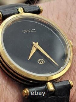 GUCCI'Stack' 2000M Enamel Swiss Made Gold Plated Quartz Watch