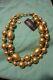 Givenchy Vintage Necklace Matt Gold Tone Beaded Estate Jewelry New W Tags