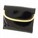 Gucci Wallet Purse Black Gold Enamel Leather Woman Unisex Authentic Used L2458