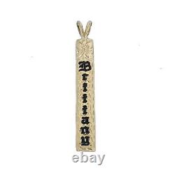 Hawaiian Heirloom Jewelry 14K Yellow Gold Custom Vertical Pendant with YOUR NAME