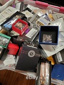 Huge 300 +PC Jewelry Lot Necklaces Earrings Bracelets Ring Stainless Costume NEW