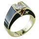 Korloff Yasmine Black Enamel Radiant Diamond. 62 Carat Ring 18k Yellow Gold