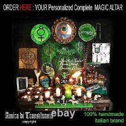 Magic pendant alchemical talisman protection health money amulet sun moon dragon