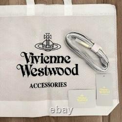 New Vivienne Westwood Embossed 2way Heart Bag Handbag shoulder bag black