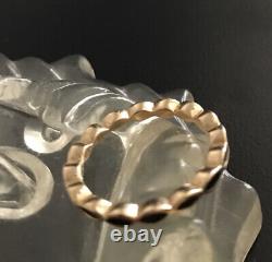 Pandora 14k Gold Royal Victorian Black Enamel Ring Size 7