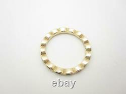 Pandora 14k Gold Royal Victorian Black Enamel Ring Size 7 1/2 European 56 A