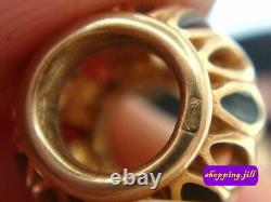 Pandora Royal Victorian Black Enamel 14ct Gold Charm 750814EN16 Discontinued