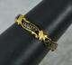 Rare Early Victorian 18ct Gold And Black Enamel Full Eternity Mourning Band Ring