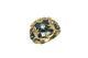 Spectacular Georgian English 18k Gold Black Enamel Diamond Mourning Ring C1835
