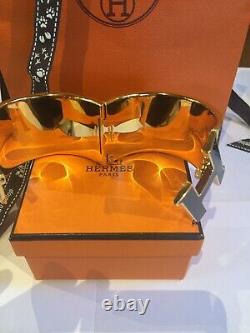 STUNNING GENUINE HERMES NEW Extra Wide Black/Gold Clic Clac Cost £680 Receipt XL