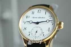 Systeme Glashütte Vintage 1900`s NEW CASED Enameled Men`s German Wrist Watch