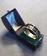 Victorian 18ct Gold Black Enamel Mourning Ring Band Hm 1881 Excellent Condition