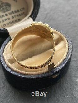 Victorian 18ct Yellow Gold Pearl And Black Enamel Mourning Locket Memory Ring