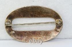 Victorian Antique 14k Gold Black Enamel Taille De Epergne Sash Pin 10 Grams
