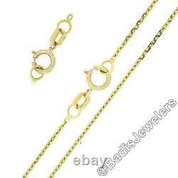 Vintage 14k Yellow Gold Garnet Black Enamel Cross Pendant 24 Cable Link Chain