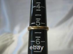 Vintage 1949 Signed Josten 10k Yellow Gold Black Enamel Class Ring Size 5.25