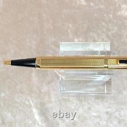 Vintage Dunhill Ballpoint Pen Dress Vendome Gold Plated Black Enamel Clip