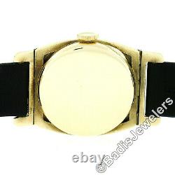 Vintage Hamilton CORONADO 14k Gold & Black Enamel Mechanical Wrist Watch 19j 979