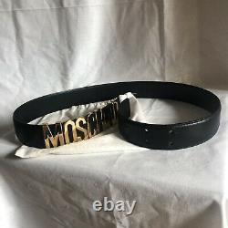 Vintage Moschino gold and black enamel belt