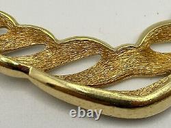 Vintage Signed Christian Dior 1980s Gold Enamel Necklace