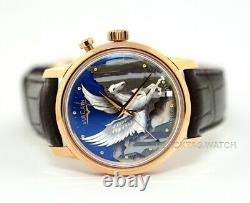 Vulcain Cloisonne 50s Presidents The Pegasus Alarm Enamel 200550.318L Wristwatch