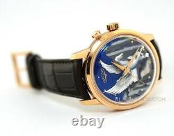 Vulcain Cloisonne 50s Presidents The Pegasus Alarm Enamel 200550.318L Wristwatch