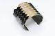 Yves Saint Laurent Ysl Wide Snake Textured Black Gold Enamel Cuff Bracelet