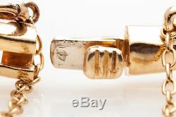 1920 Antique 6000 $ En Émail Noir 14k 2ct Diamant Bracelet Or Jaune Bracelet