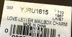 2007 Juicy Couture Lettre D'amour Mailbox Charm Rare Retraité Vhtf! Tagged Box