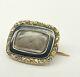 Antique 15 Ct Gold Georgian Mourning Memorial Brooch, Pin