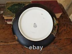 Antique-carlton Ware-rare Black Matt/gold/enamel Chineiserie Pattern Bowl-c1922