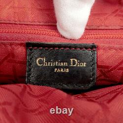 Authentique Christian Dior Émail Lady Dior Sac À Main Occasion F / S