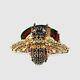 Bracelet Gucci Black/gold Crystal Bee Bracelet Withtiger Head Et Grg Elastic Band 515833