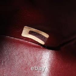 Chanel Mini Matelas Chain Flap Sac Épaule Enamel Black Gold CC Auth Ar6839a
